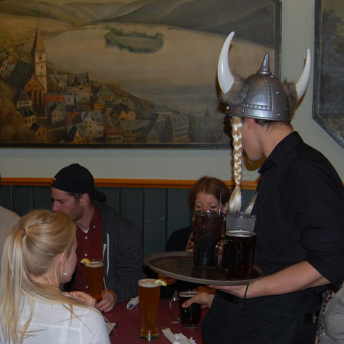 A Viking with beer is a welcome sight!